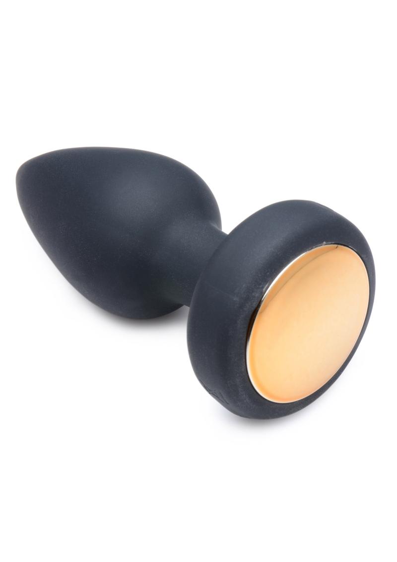 Silicone Vibrating LED Anal Plug-Large