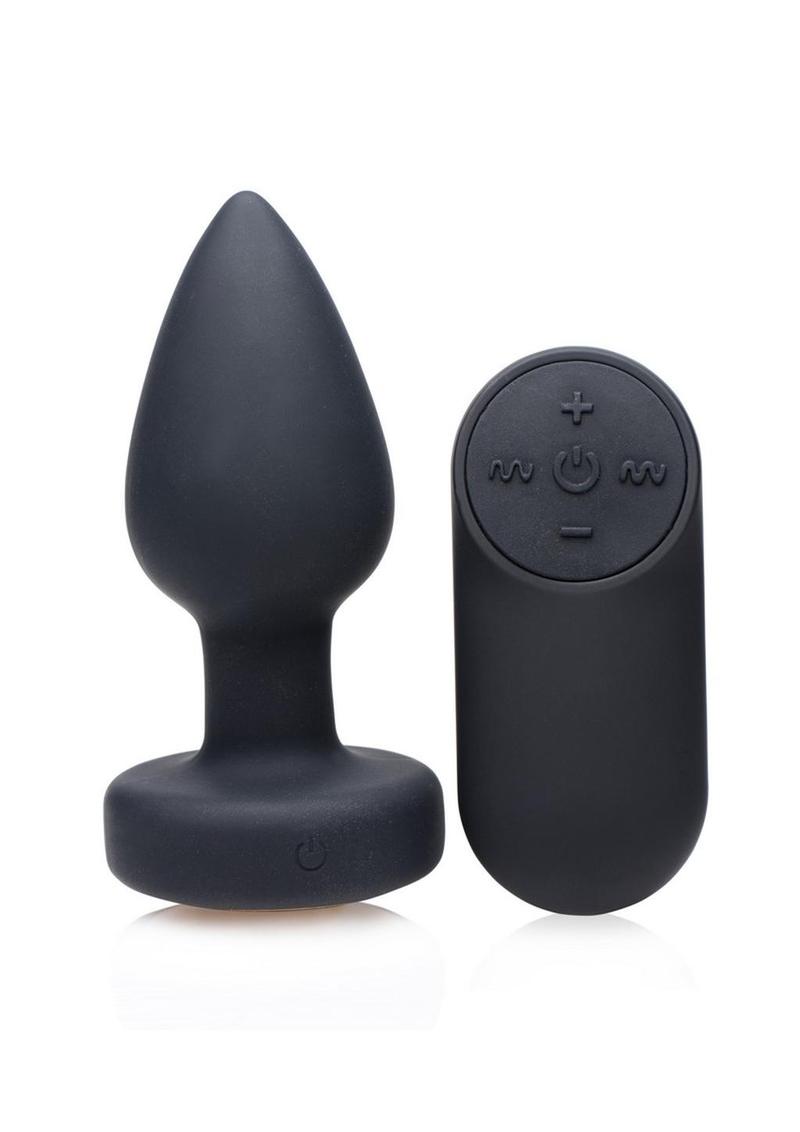 Silicone Vibrating LED Anal Plug-Small